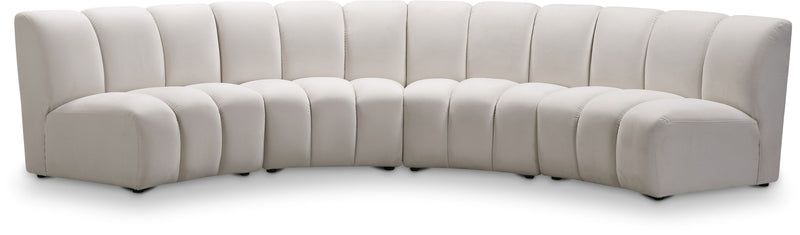 Infinity - 4 Piece Velvet Modular Sectional
