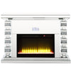 Noralie - 47" Fireplace With Bluetooth - Mirrored & Faux Diamonds