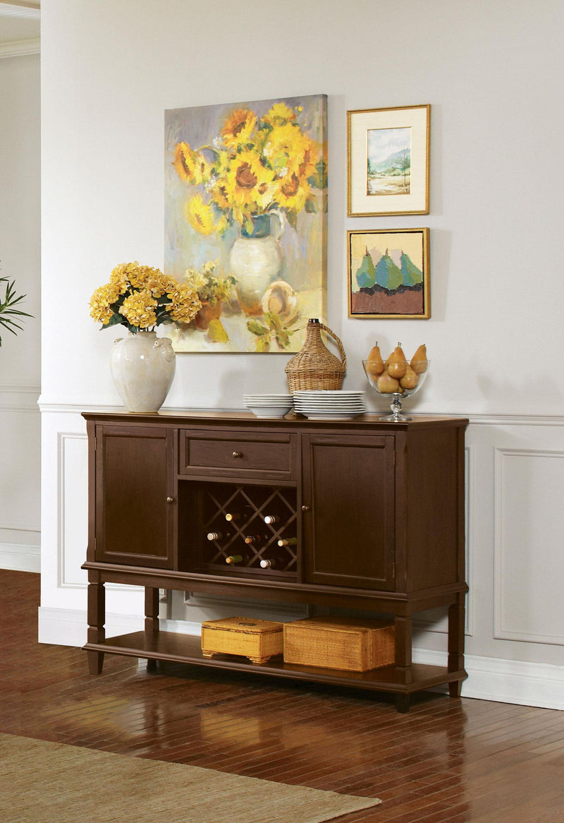 Parkins 2-door Sideboard Buffet Cabinet Rustic Espresso