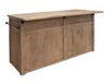 Natural Parota - Kitchen Island - Brown Cappuccino