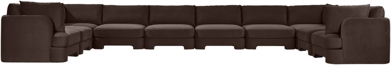 Hammond - Velvet Performance Fabric Upholstered 10 Piece Sectional