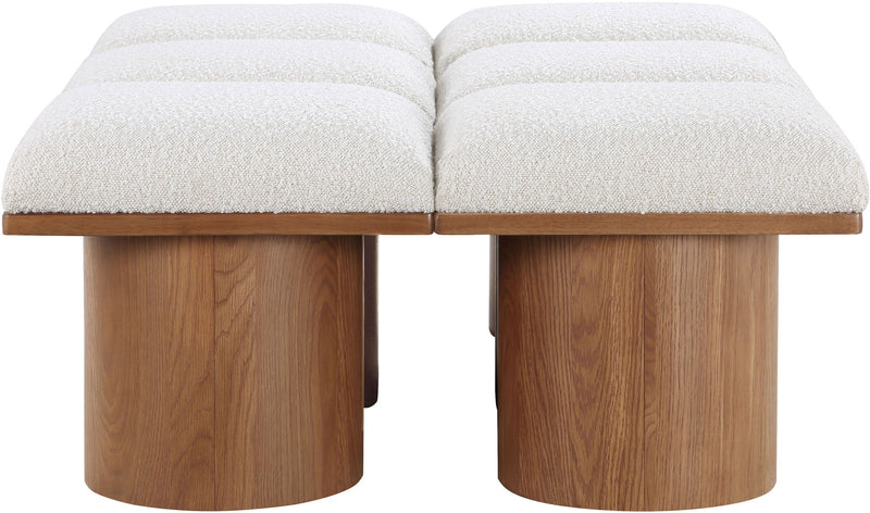 Pavilion - 6 Piece Modular Bench With Brown Base