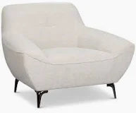 Zoey Light Beige Fabric Chair