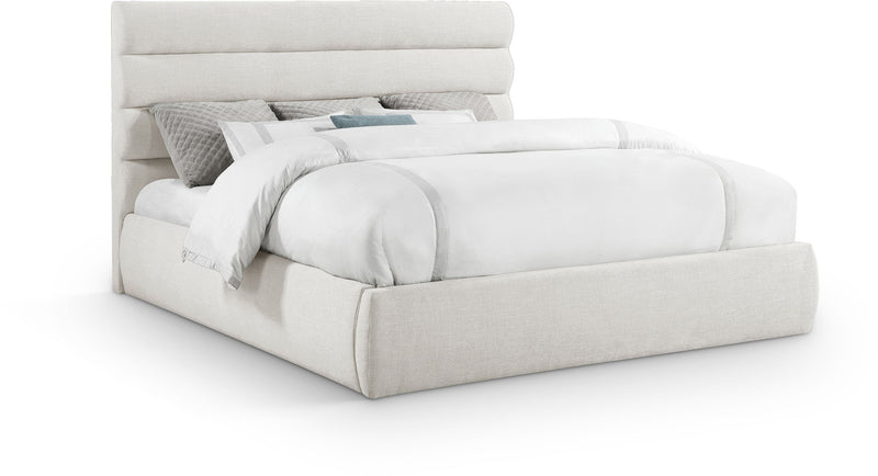 Adam - Linen Fabric Bed With 52" Headboard