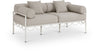 Portofino - Resilient Water Repellent Fabric 69.75" Upholstered Outdoor Patio Loveseat