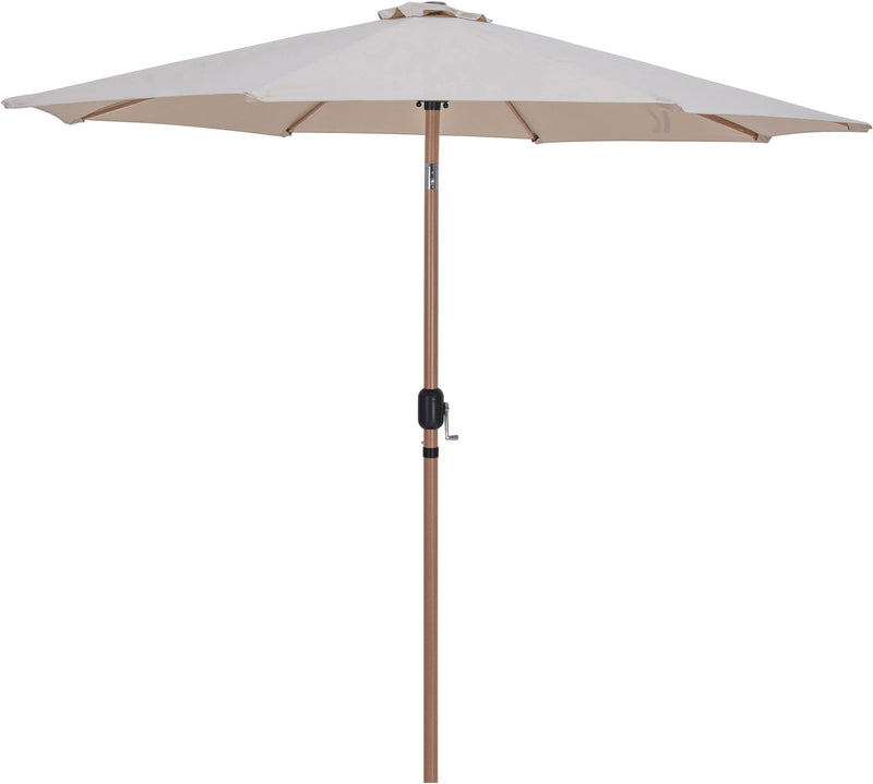 Amalfi - Aluminum Patio Umbrella - Light Brown Base / Light Brown Pole