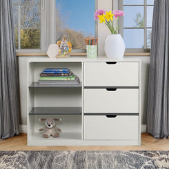 Ratana - Cabinet - Gray & White