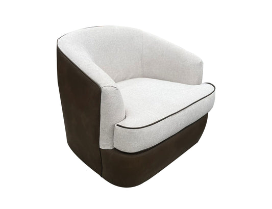 Tumbi - Armchair - Ivory/Brown