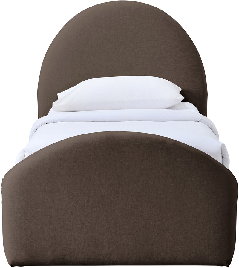 Andaz - Chenille Fabric Upholstered Trundle Bed