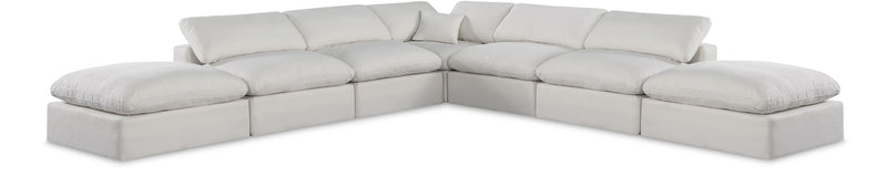 Comfy - 7 Piece Linen Modular Corner Sectional