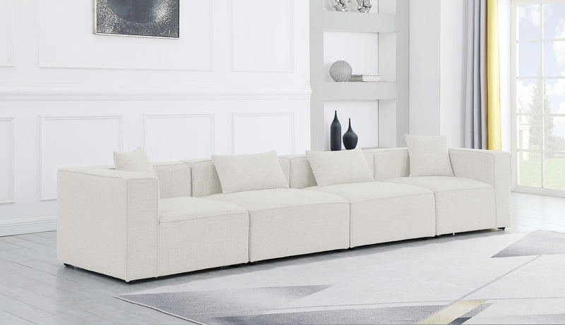 Cube - Linen Modular 4 Seat Sofa