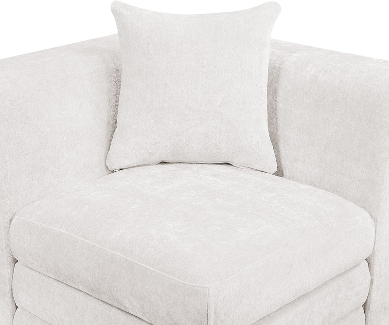 Stellar - Chenille Fabric Upholstered Modular Corner Chair
