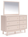 Wistenpine - Blush - Dresser And Mirror