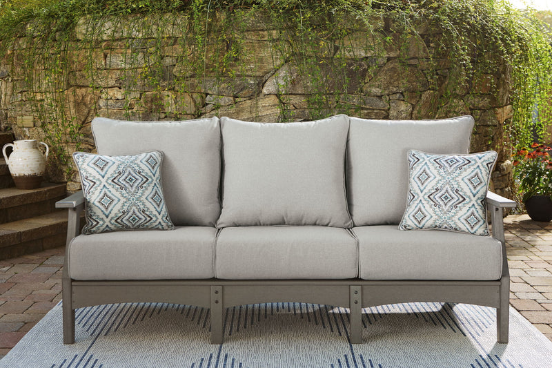 Visola - Sofa with Cushion - Gray