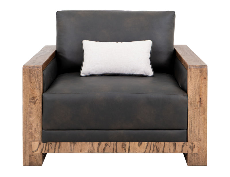 Ancora - Armchair - Dark Gray / Light Brown
