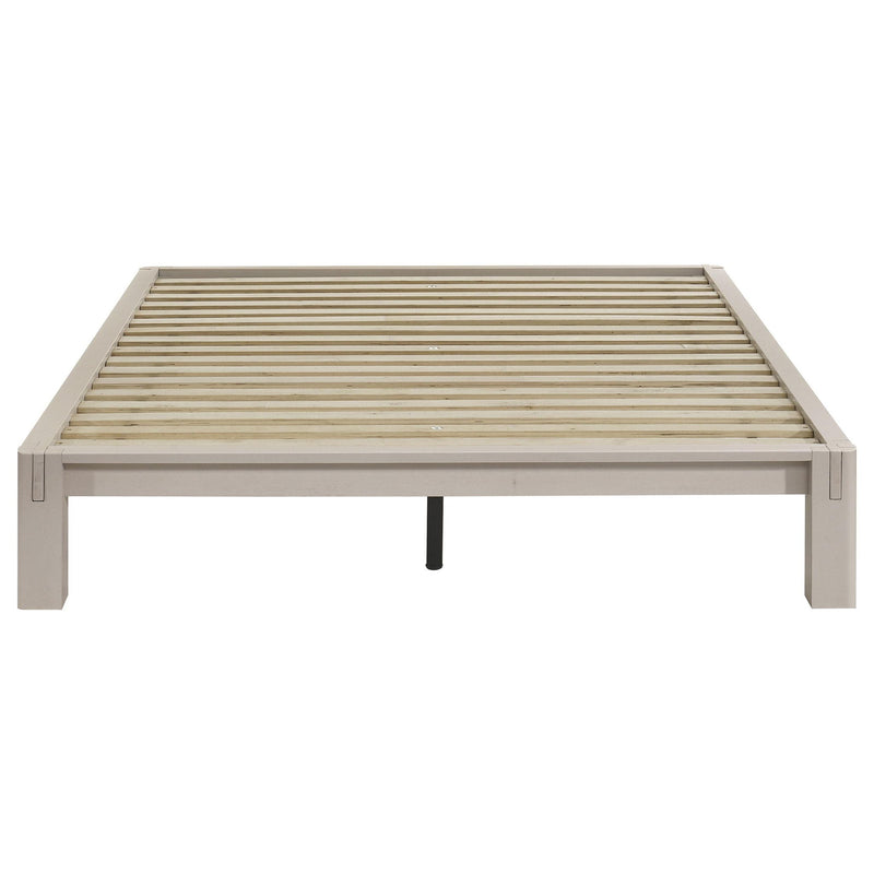 Gislen Full Easy Assembly Wood Platform Bed White