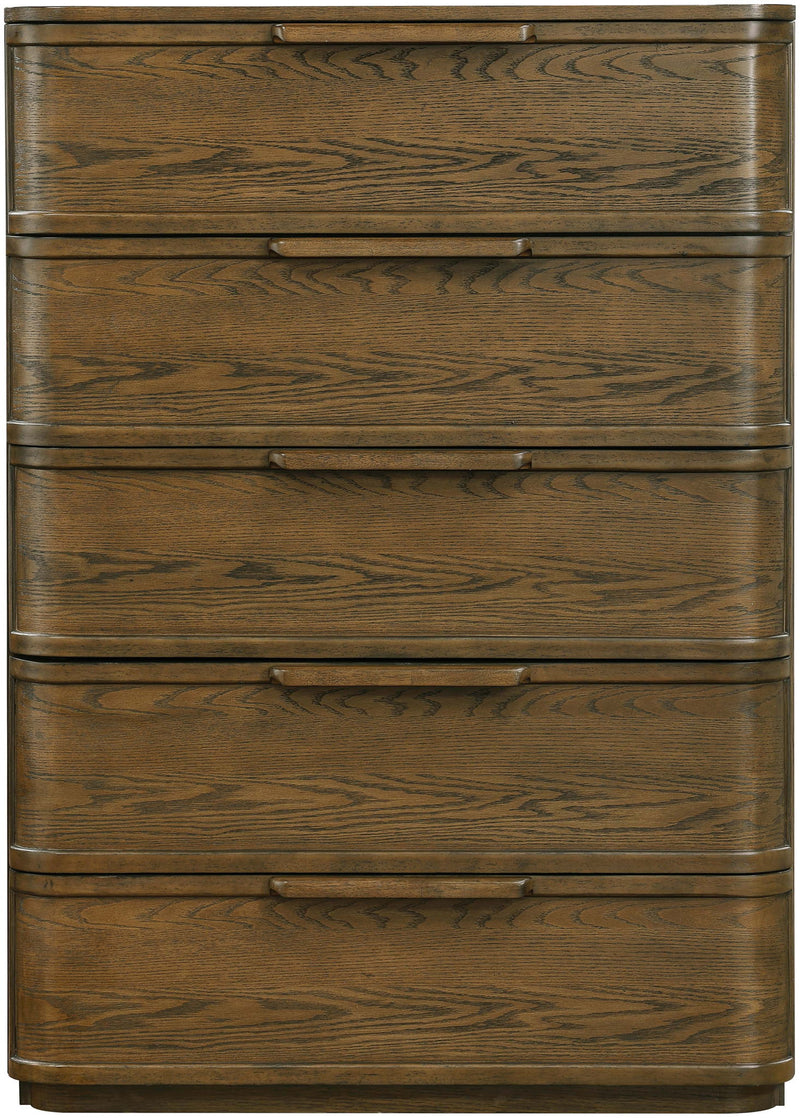 Tiberio - Oak Veneer And Solid Wood Chest