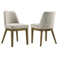 Castlewood - Upholstered Dining Chair (Set of 2) - Brown Oak