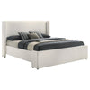 Alamosa - Boucle Upholstered Wingback Bed