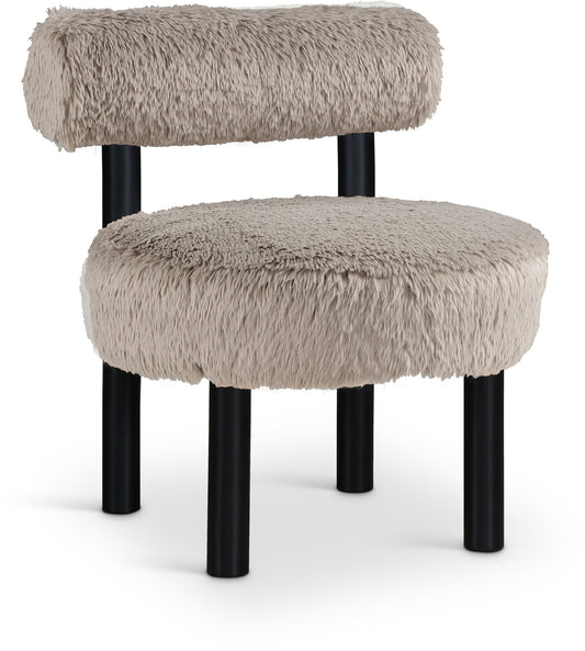 Ambre - Vegan Shearling Fabric Upholstered Accent Chair