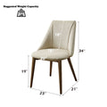 Willene - Side Chair (Set Of 2) - Beige And Walnut