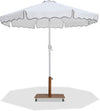 Amalfi - Aluminum Patio Umbrella - Light Brown Base / White Pole