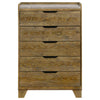 Henderson - 5-Drawer Bedroom Chest Of Drawers - Medium Oak