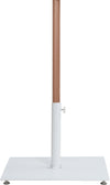 Fiji - Aluminum Patio Umbrella With Square White And Teak Base