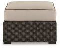 Coastline Bay - Brown - Ottoman With Cushion