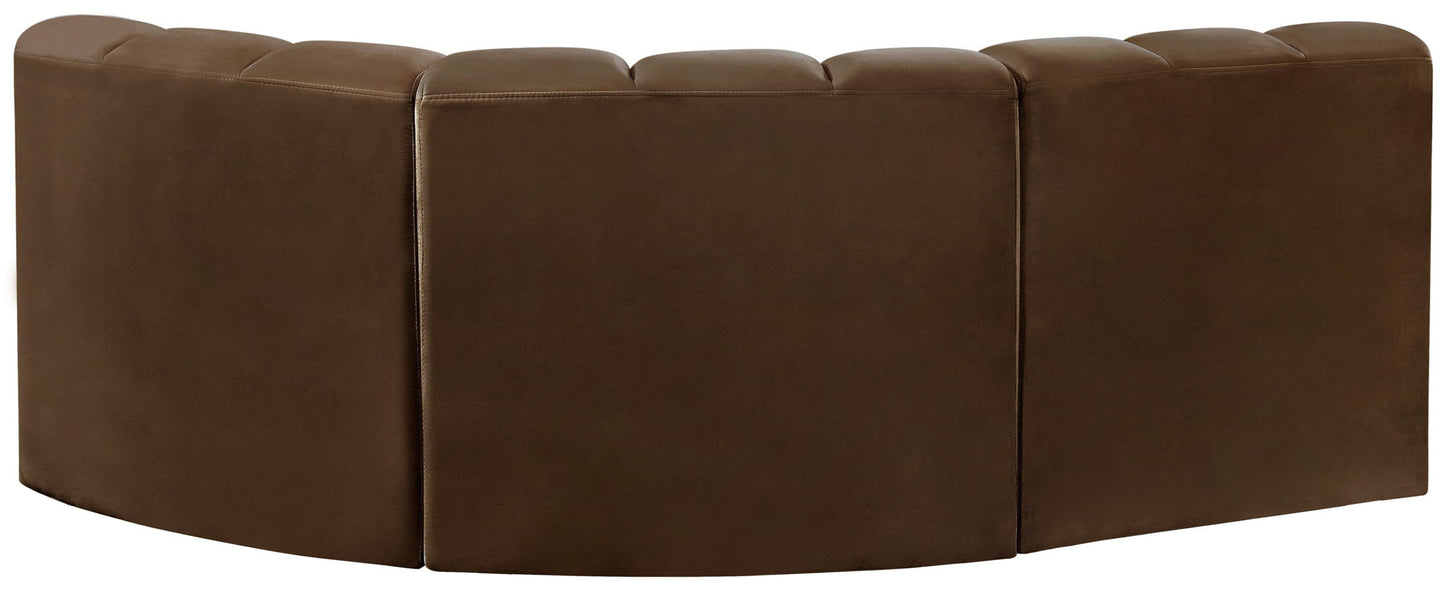 Arc - Velvet 3 Piece Sofa