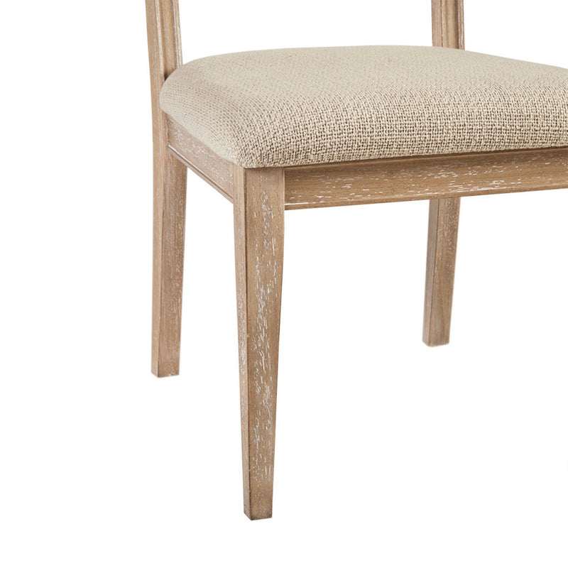 Modern Armless Dining Chair With Cane Back (Set of 2)