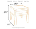 Todoe - Dark Gray - Rectangular End Table