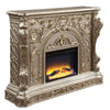 Danae - Fireplace - Antique Silver