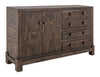Atenas - Console With 4 Drawer And 2 Doors - Dark Brown