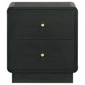 Cavelle - 2-Drawer Nightstand Bedside Table - Black