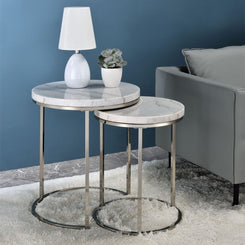 Zaidee - Nesting Table Set - Nickel