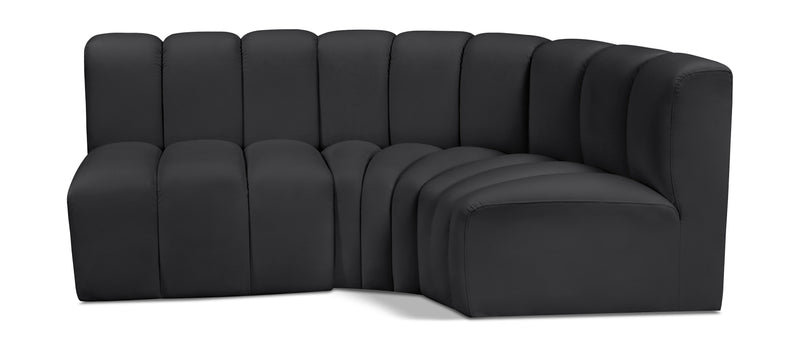 Arc - Faux Leather 3 Piece Sofa