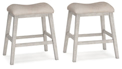 Skempton - Upholstered Stool (Set of 2) - White