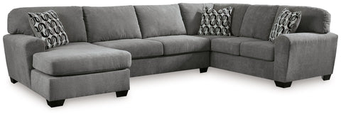 Gray / 3 Pc. Left Arm Facing Corner Chaise Sectional