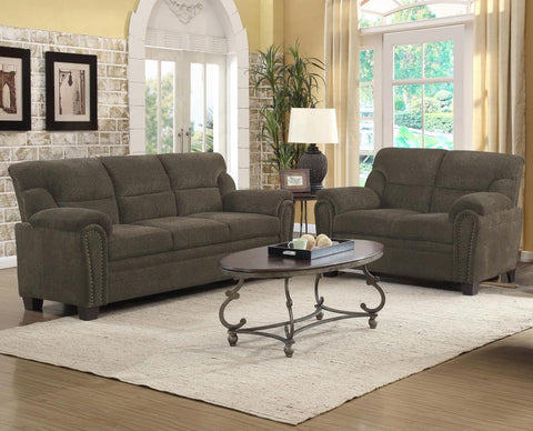 Dark Brown / 2 Pc. Sofa, Loveseat