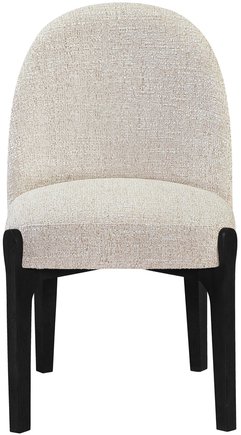 Torino - Upholstered Dining Chair With Brushed Black Base (Set of 2)
