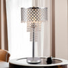 Crystal On Mesh - Table Lamp - Chrome