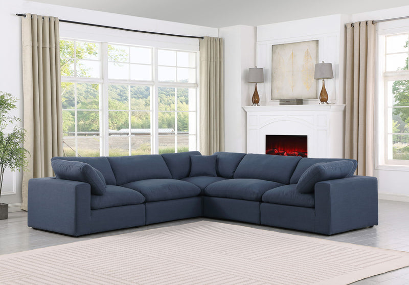 Comfy - 5 Piece Linen Modular Corner Sectional