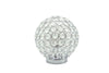 Crystal Globe - Table Lamp - Pearl Silver