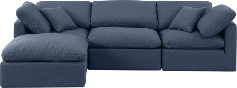 Indulge - Linen 4 Piece Modular Sectional With Chaise