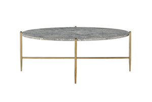 Tainte - Coffee Table - Faux Marble & Champagne Finish