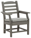 Visola - Arm Chair With Cushion (Set of 2) - Gray