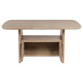 Kailani - Cane Counter Height Storage Dining Table - Beige Oak