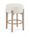 Torino - Backless Counter Stool With Brushed Natural Base (Set of 2)