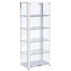 Aero - 5-Shelf Display Curio Cabinet With Led Lighting